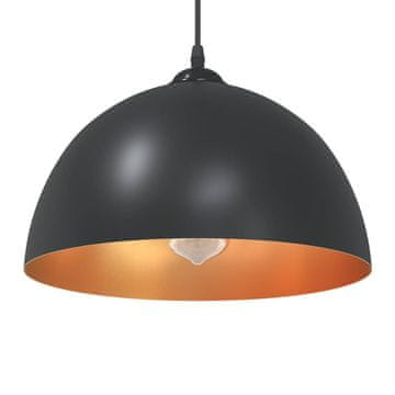Vidaxl Viseće lampe 2 kom. Podesiva visina E27 Crne metalne