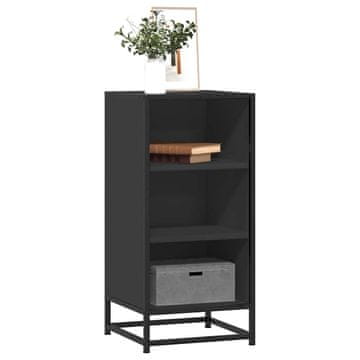 Vidaxl Ormarić Crni 35,5x35x76 cm Materijal na bazi drva i metala