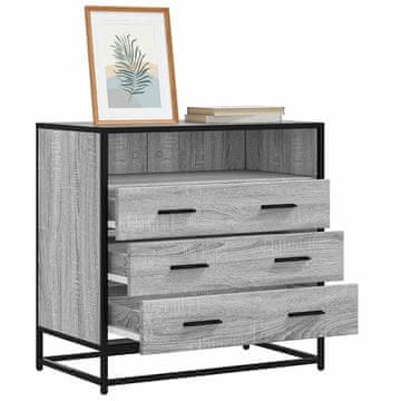Vidaxl Komoda s ladicama, sivi hrast sonoma, 70x41x70 cm, materijal na bazi drva