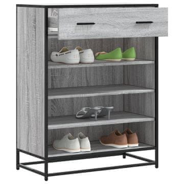 Vidaxl Ormarić za cipele, sivi hrast sonoma, 75x38x97,5 cm