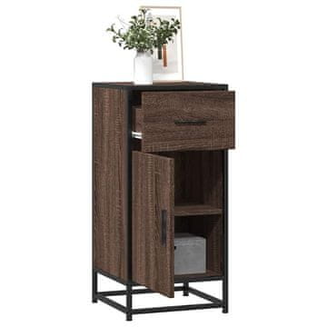Vidaxl Ormarić smeđi hrast 35,5x35x76 cm Materijal na bazi drva