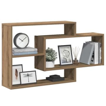 Vidaxl Zidna polica Artisan hrast 104x20x58,5 cm