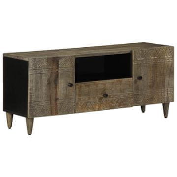 Vidaxl TV stalak svijetlosivi 105x33,5x46 cm masivno drvo manga