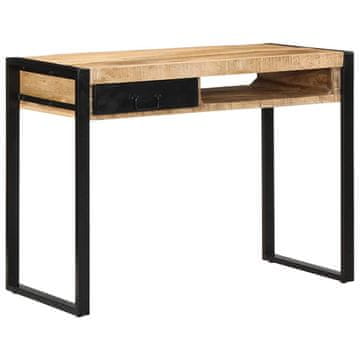 Vidaxl Radni stol 100x50x75 cm Masivno, neobrađeno drvo manga