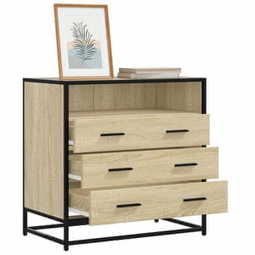 Vidaxl Komoda s ladicama, Sonoma hrast, 70x41x70 cm, Materijal na bazi drva