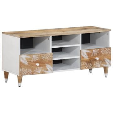Vidaxl TV ormarić 100x33,5x46 cm Masivno drvo manga