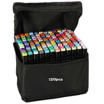 MG Set Markers dvostrani markeri 120 kom + stalak