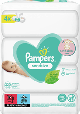 Pampers XXL Sensitive hidratantne maramice, 4x80 komada