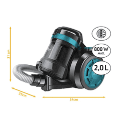 First Austria Smarst, ciklon, 800W, HEPA, crno-modera