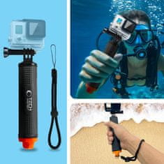 Tech-protect GA100 vodootporan držač za sportske kamere GoPro / DJI, crno