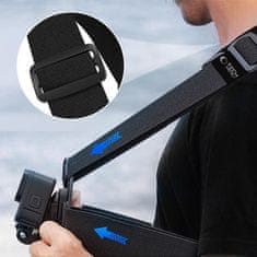 Tech-protect GA100 remen za prsa za sportske kamere GoPro / DJI, crno