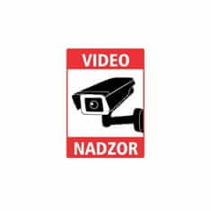 Naljepnica "VIDEO NADZOR" A6 134x95 prozirna