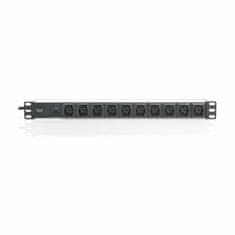 Digitus rack razdjelnik 10xEuro C13 ALU UPS crno/sivi DN-95404