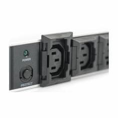 Digitus rack razdjelnik 10xEuro C13 ALU UPS crno/sivi DN-95404
