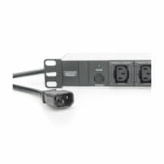 Digitus rack razdjelnik 10xEuro C13 ALU UPS crno/sivi DN-95404