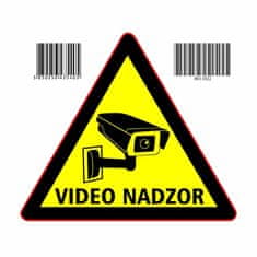 Trokutasta naljepnica "VIDEO NADZOR" A5 (145x145)