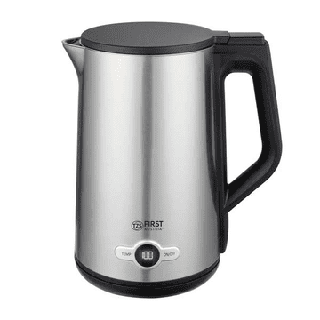 First Austria Prvi grijač vode 1,7L, 2200W, nehrđajući crni
