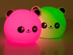 Luniks Otroška nočna lučka panda+ led daljinski upravljalnik