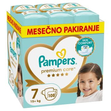 Pampers Premium Care pelene, 15+ kg, 108/1