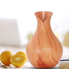 HOME & MARKER® Drveni ovlaživač zraka i difuzor eteričnih ulja s LED svjetlom i USB napajanjem | HUMISTER