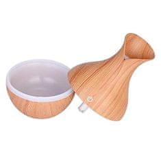 HOME & MARKER® Drveni ovlaživač zraka i difuzor eteričnih ulja s LED svjetlom i USB napajanjem | HUMISTER