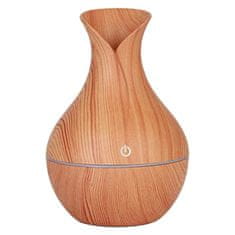 HOME & MARKER® Drveni ovlaživač zraka i difuzor eteričnih ulja s LED svjetlom i USB napajanjem | HUMISTER