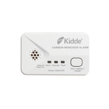 Kidde 2030 DCR detektor ugljičnog monoksida (CO), dugotrajni senzor, digitalni zaslon i napredna LED indikacija, uređaj za sigurnost od plina s baterijskim napajanjem