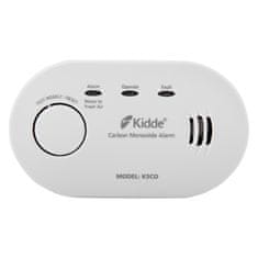 Kidde K5CO detektor ugljičnog monoksida | Kompaktni senzor plina s glasnim alarmom 85dB, LED indikacija i test tipka, baterijski javljalnik za maksimalnu sigurnost doma