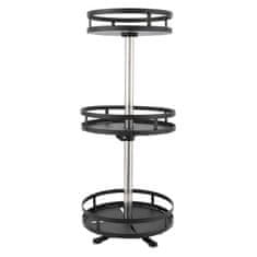 HOME & MARKER® 360° rotirajući metalni organizator s 3 sloja za kuhinju, ured i kupaonicu | SPINSTORE