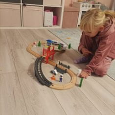 Kruzzel Drvena pruga s električnim vlakom 320 cm