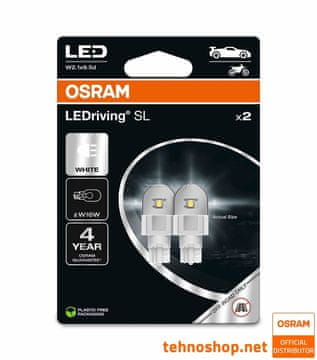 Osram ŽARULJA LED W16W LEDriving SL 12V 2,1W 921DWP-2BL W2.1x9.5d 2BL
