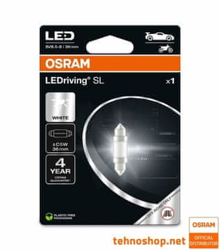 Osram ŽARULJA LED C5W (36 mm) LEDriving SL 12V 0,6W 6418DWP-1BL SV8.5-8 1BL