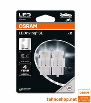 Osram ŽARULJA LED W21W LEDriving SL 12V 2,0W 7505DWP-2BL W3x16d 2BL