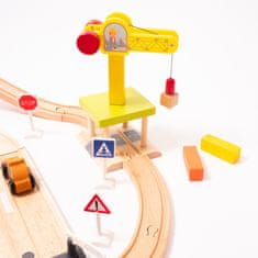 Aga4Kids Drvena željeznička staza 32 dijela DS5643