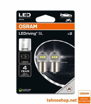 Osram ŽARULJA LED R10W LEDriving SL 12V 1,2W 5008DWP-2BL BA15s 2BL