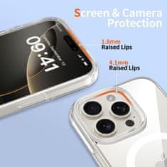 Tech-protect FlexAir Hybrid CC MagSafe maska za iPhone 16 Pro, proziran