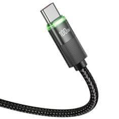 Tech-protect UB20T kabel USB-C / USB-C 100W 5A PD 1.8m, crno