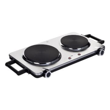 Clatronic Clatronic DKP 3668 E Dvostruka ploča za kuhanje, crna/inox