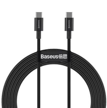 BASEUS Baseus Superior USB-C kabel, 1 m, USB 2.0, crni