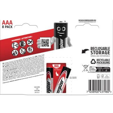 Energizer ENERGIZER Baterije MAX AAA LR03 /8 Eco