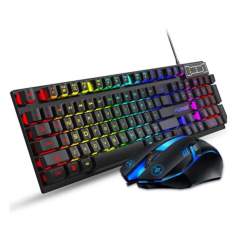 KEDO Tipkovnica i miš forev Q305s, žičani set, američki izgled