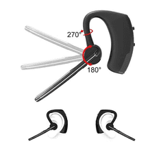 KEDO Bluetooth V8 slušalica, kopča za uho, crna