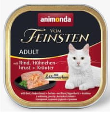 Animonda ANIMONDA Vom Feinsten Adult - mokra hrana za mačke, govedina, pileća prsa i začinsko bilje, 100g