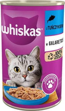 Whiskas Whiskas adult s tunom u želeu - mokra hrana za mačke - konzerva - 400 g