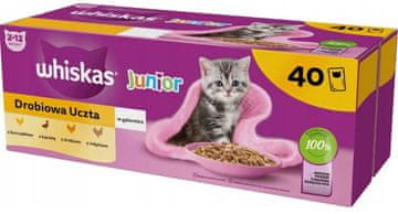 Whiskas WHISKAS Junior Pura perad u umaku - mokra hrana za mačke - 40x85g