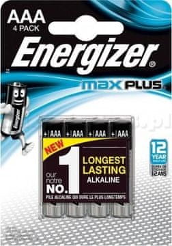 Energizer ENERGIZER baterija MAX PLUS AAA LR03, 4 komada ECO