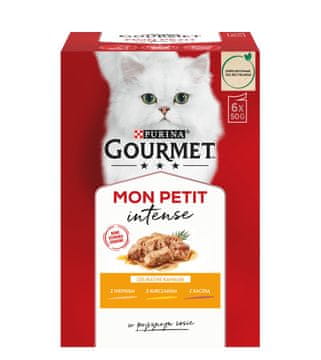 slomart Gourmet mon petit mix drobiowy - mokra hrana za mačke - 6x50 g