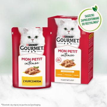 Gourmet GOURMET Mon Petit Poultry Mix - mokra hrana za mačke - 6 x 50 g