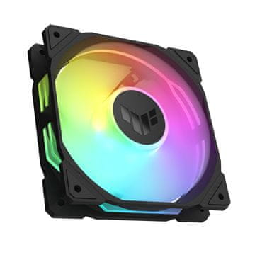 slomart ASUS TUF GAMING TR120 ARGB 3IN1 kućišni ventilatori (3 kom), 12 cm, crni