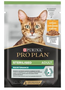 Purina PURINA Pro Plan Cat Sterilised Maintenance Piletina - mokra hrana za mačke - 85 g